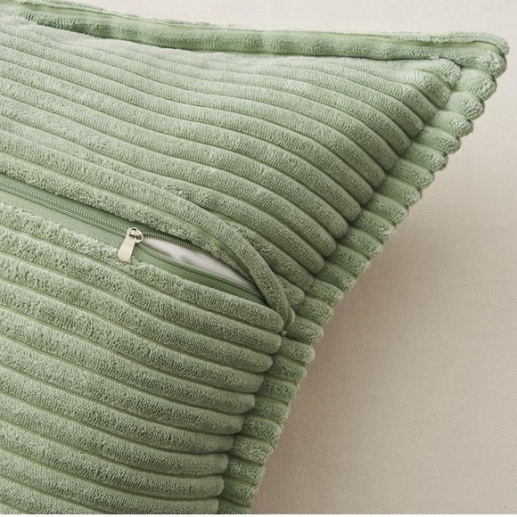 New West Elm (Set 4) Boho Velvet Corduroy Throw Pillow Cover Case Sham 18" x 18" - Picture 5 of 11